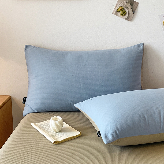 91家纺网 家纺一手货源 找家纺 小叮当家纺仓储工厂店 2025新款提供买家秀爆款花型不断货60s水洗提花全棉纯棉磨毛四件套 晴空蓝