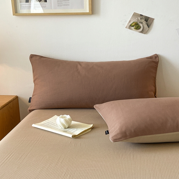 91家纺网 家纺一手货源 找家纺 小叮当家纺仓储工厂店 2025新款提供买家秀爆款花型不断货60s水洗提花全棉纯棉磨毛四件套 迷雾棕