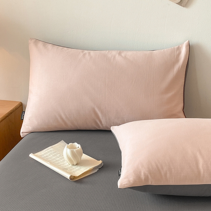 91家纺网 家纺一手货源 找家纺 小叮当家纺仓储工厂店 2025新款提供买家秀爆款花型不断货60s水洗提花全棉纯棉磨毛四件套 白桃粉