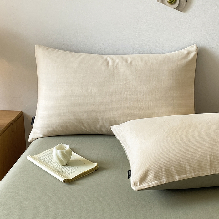 91家纺网 家纺一手货源 找家纺 小叮当家纺仓储工厂店 2025新款提供买家秀爆款花型不断货60s水洗提花全棉纯棉磨毛四件套 象牙米