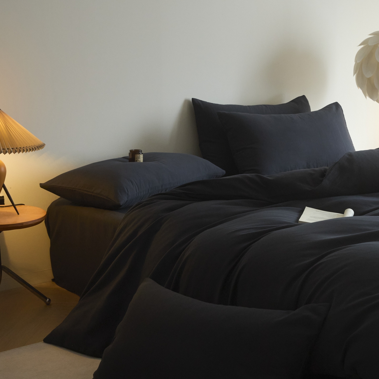 91家纺网 家纺一手货源 找家纺 小叮当家纺仓储工厂店 2025新款提供买家秀爆款花型不断货60s水洗提花全棉纯棉磨毛四件套 玛瑙灰