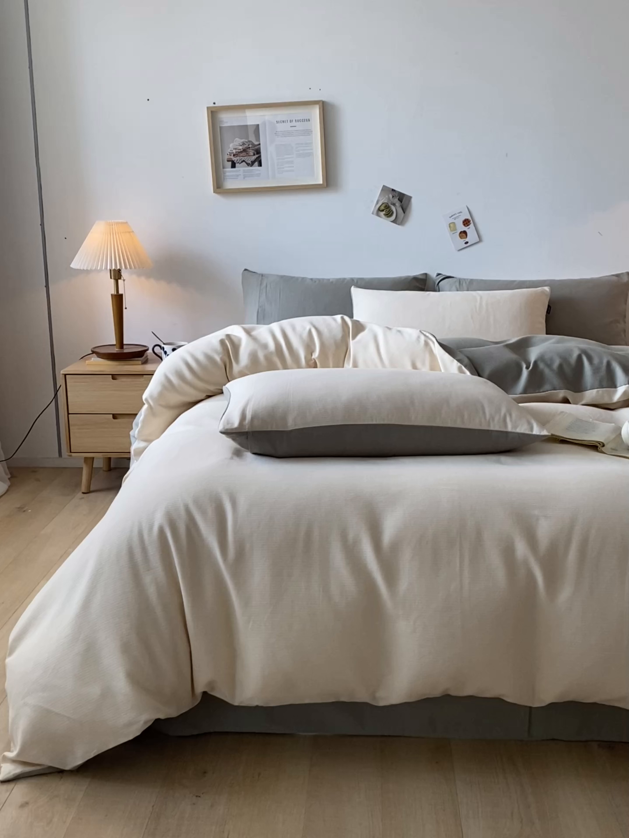 91家纺网 家纺一手货源 找家纺 小叮当家纺仓储工厂店 2025新款提供买家秀爆款花型不断货60s水洗提花全棉纯棉磨毛四件套 象牙米