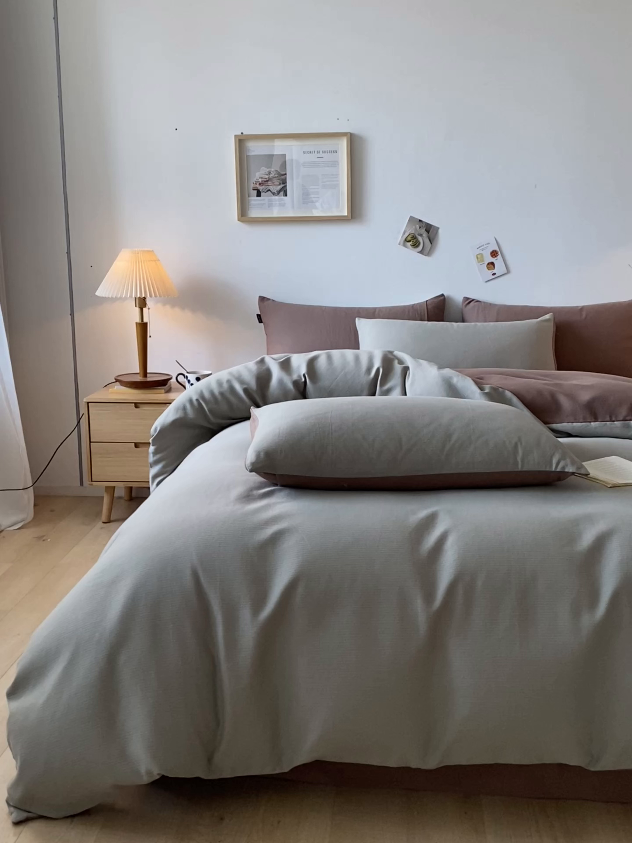 91家纺网 家纺一手货源 找家纺 小叮当家纺仓储工厂店 2025新款提供买家秀爆款花型不断货60s水洗提花全棉纯棉磨毛四件套 木伊棕