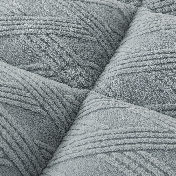 91家纺网 家纺一手货源 找家纺 预言家纺 2025新款亲肤菠萝格系列床垫 菠萝蓝灰