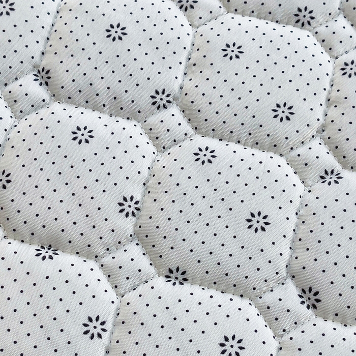 91家纺网 家纺一手货源 找家纺 预言家纺 2025新款亲肤薄垫针织系列床垫 针织蓝花