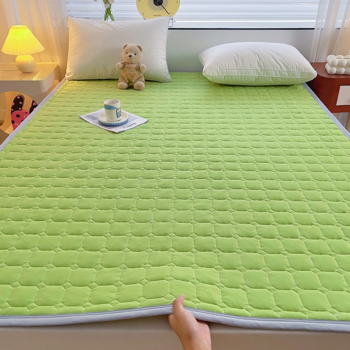 预言家纺 2025新款亲肤薄垫针织系列床垫 针织果绿