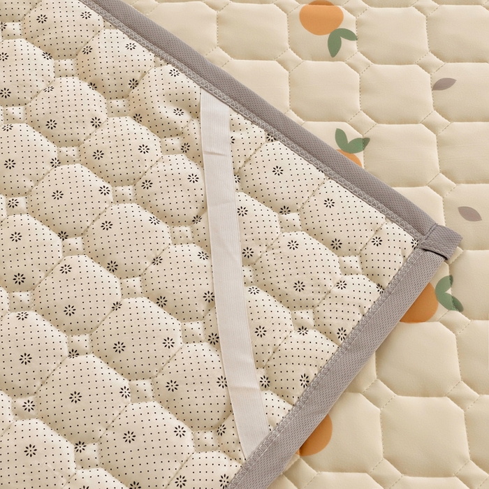 91家纺网 家纺一手货源 找家纺 预言家纺 2025新款亲肤薄垫针织系列床垫 针织桔子