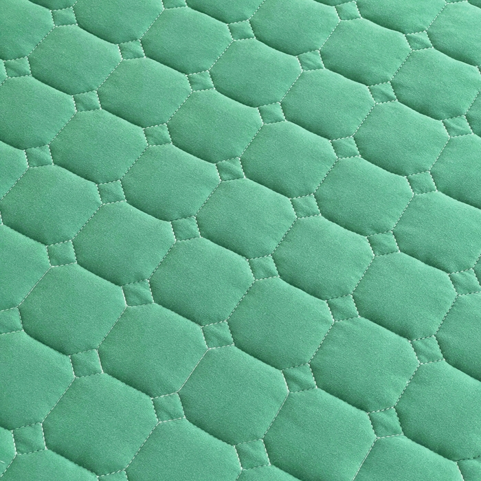 91家纺网 家纺一手货源 找家纺 预言家纺 2025新款亲肤薄垫针织系列床垫 针织苹果绿