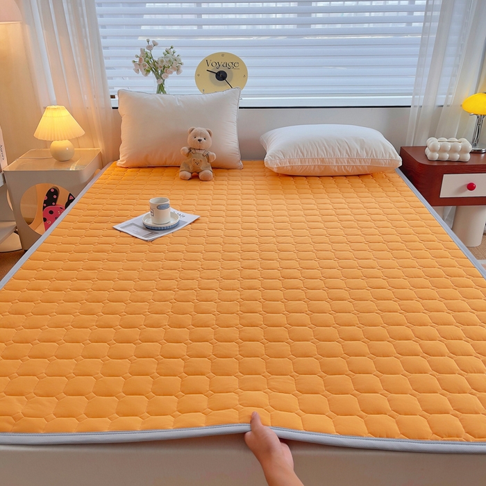 预言家纺 2025新款亲肤薄垫针织系列床垫 针织橘色
