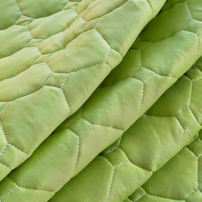 91家纺网 家纺一手货源 找家纺 预言家纺 2025新款亲肤薄垫针织系列床垫 针织果绿