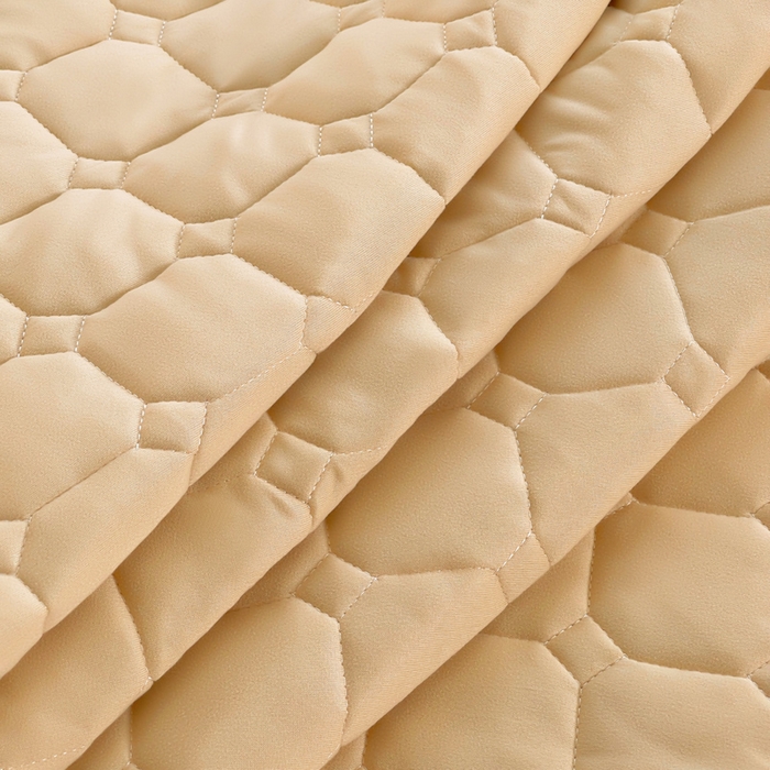 91家纺网 家纺一手货源 找家纺 预言家纺 2025新款亲肤薄垫针织系列床垫 针织驼色