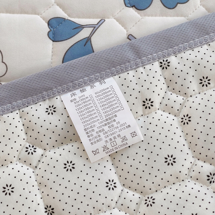 91家纺网 家纺一手货源 找家纺 预言家纺 2025新款亲肤薄垫针织系列床垫 针织兔子