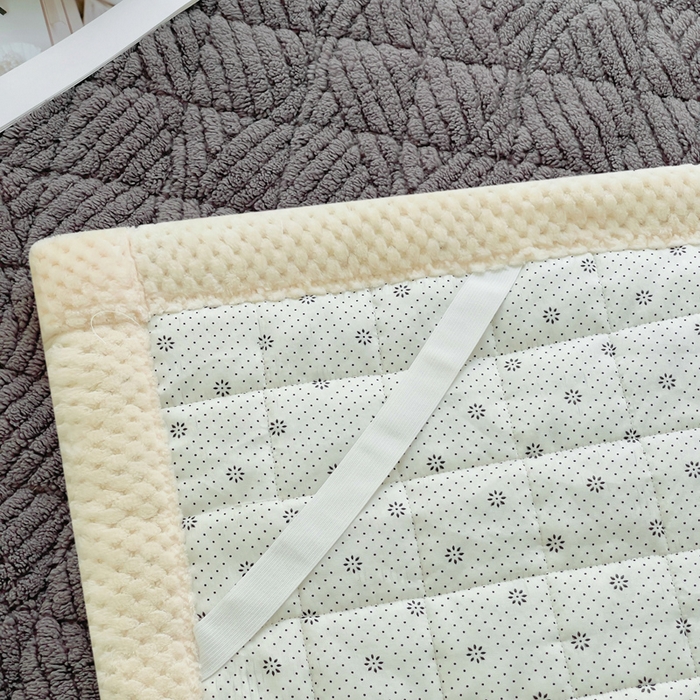 91家纺网 家纺一手货源 找家纺 预言家纺 2025新款亲肤薄垫绒系列床垫 薄垫绒深灰