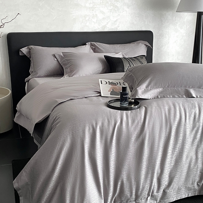 91家纺网 家纺一手货源 找家纺 （总）南泉坊 2025新款亲肤舒适50支全棉纯棉染色提花四件套