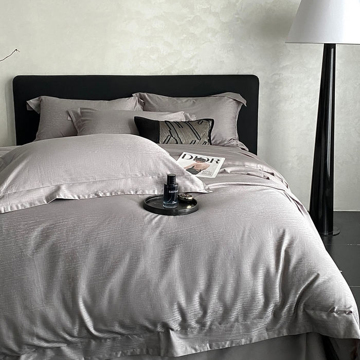 91家纺网 家纺一手货源 找家纺 （总）南泉坊 2025新款亲肤舒适50支全棉纯棉染色提花四件套