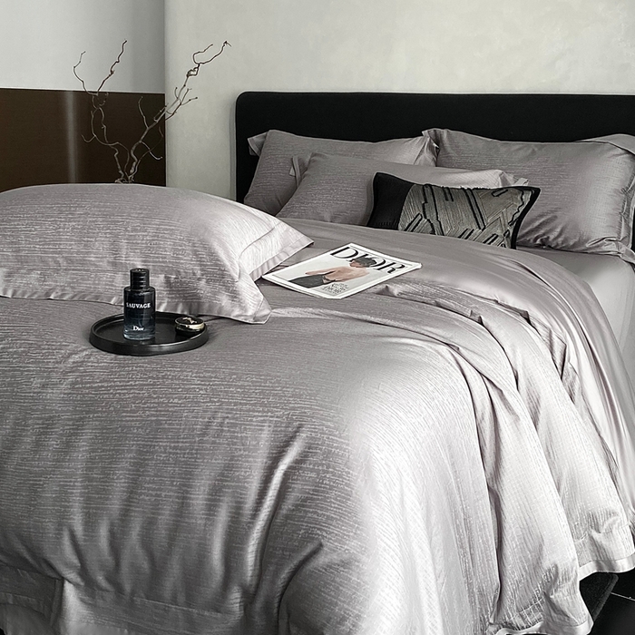 91家纺网 家纺一手货源 找家纺 （总）南泉坊 2025新款亲肤舒适50支全棉纯棉染色提花四件套