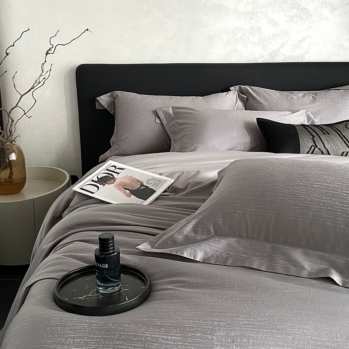 91家纺网 家纺一手货源 找家纺 （总）南泉坊 2025新款亲肤舒适50支全棉纯棉染色提花四件套