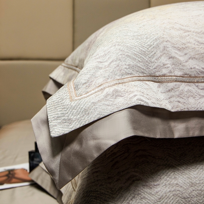 91家纺网 家纺一手货源 找家纺 （总）南泉坊 2025新款亲肤舒适50支全棉纯棉色织提花四件套