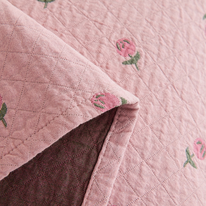 91家纺网 家纺一手货源 找家纺 棠薇家纺 2025新款 枕巾纯棉纱布水洗全棉纱布纯棉耐脏吸汗透气预缩水 花梦粉