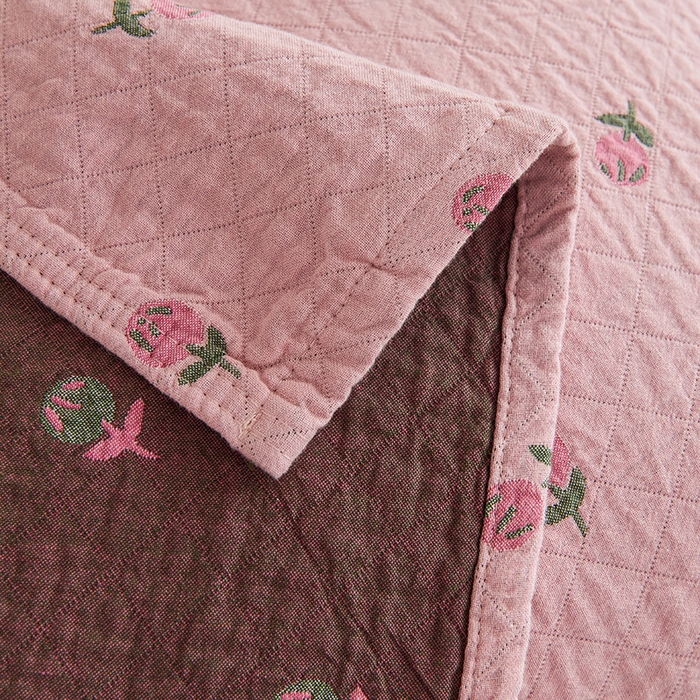 91家纺网 家纺一手货源 找家纺 棠薇家纺 2025新款 枕巾纯棉纱布水洗全棉纱布纯棉耐脏吸汗透气预缩水 花梦粉