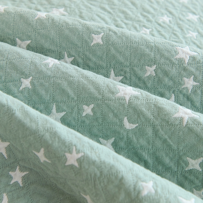 91家纺网 家纺一手货源 找家纺 棠薇家纺 2025新款 枕巾纯棉纱布水洗全棉纱布纯棉耐脏吸汗透气预缩水 星月绿