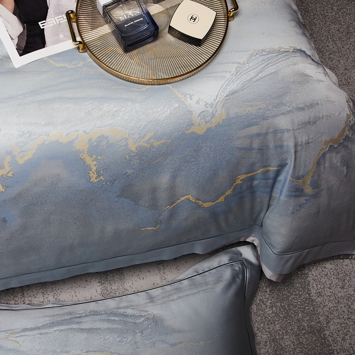 91家纺网 家纺一手货源 找家纺 （总）南泉坊 2025新款亲肤舒适双层荷叶边色织提花四件套