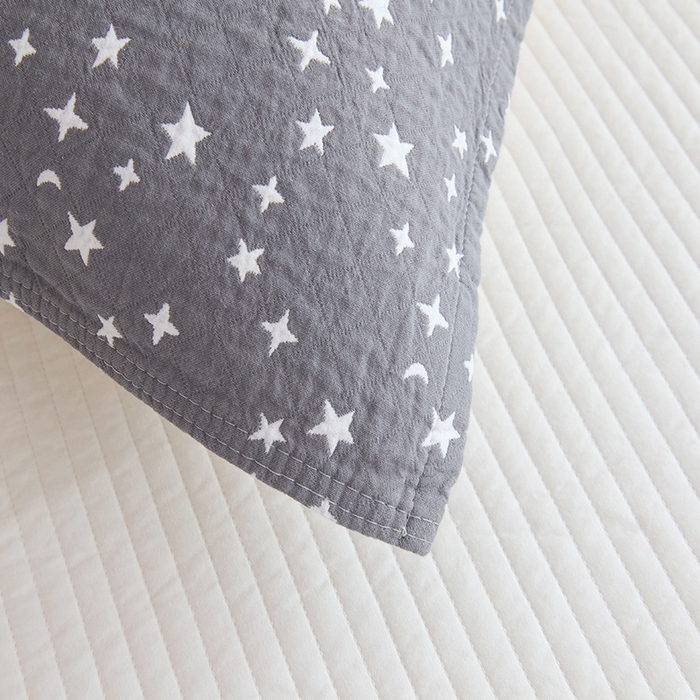 91家纺网 家纺一手货源 找家纺 棠薇家纺 2025新款 枕巾纯棉纱布水洗全棉纱布纯棉耐脏吸汗透气预缩水 星月灰