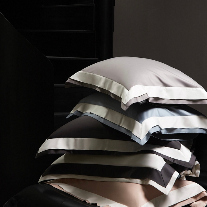 91家纺网 家纺一手货源 找家纺 （总）南泉坊 2025新款亲肤舒适全棉纯棉长绒棉双层荷叶边撞色四件套-休斯顿