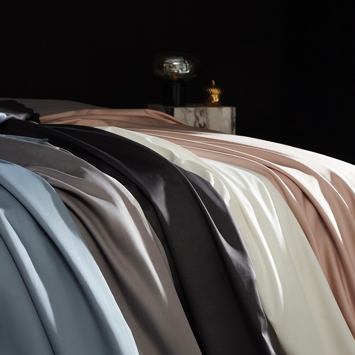 91家纺网 家纺一手货源 找家纺 （总）南泉坊 2025新款亲肤舒适全棉纯棉长绒棉双层荷叶边撞色四件套-休斯顿