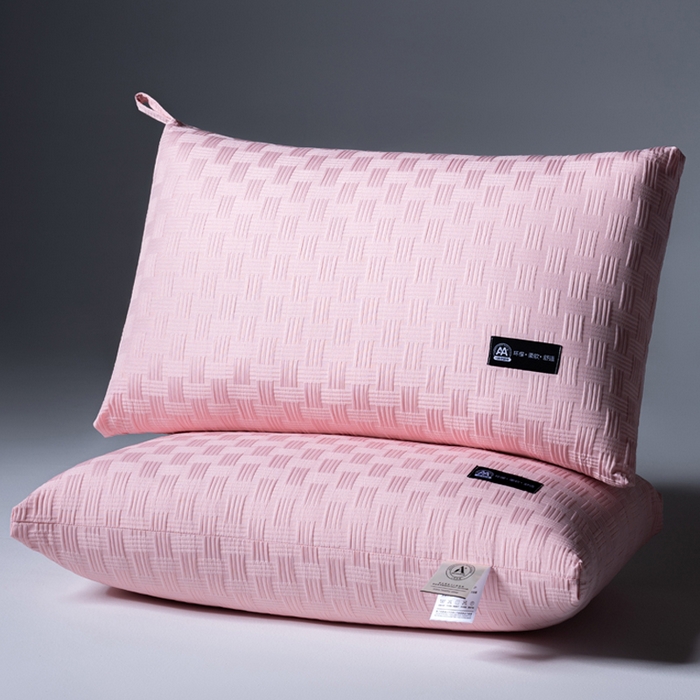 91家纺网 家纺一手货源 找家纺 宇诺家纺 2025新款亲肤舒适华夫格枕头枕芯 米黄