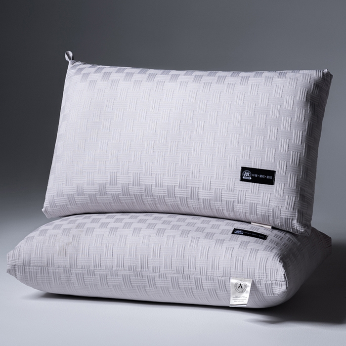 91家纺网 家纺一手货源 找家纺 宇诺家纺 2025新款亲肤舒适华夫格枕头枕芯 灰色