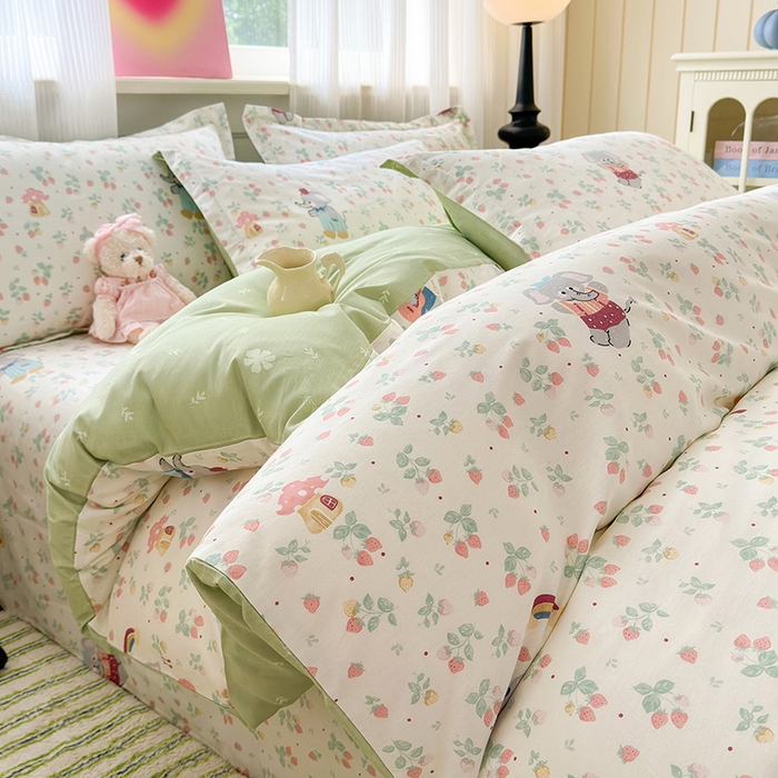 91家纺网 家纺一手货源 找家纺 （总）拾物记 2025新款A类12868新疆全棉纯棉单被套被套单件-提供买家秀和质检报告