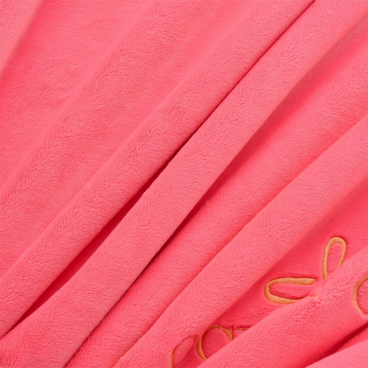 91家纺网 家纺一手货源 找家纺 笙意 新款牛奶绒刺绣四件套-繁花系列 繁花-玫玫红