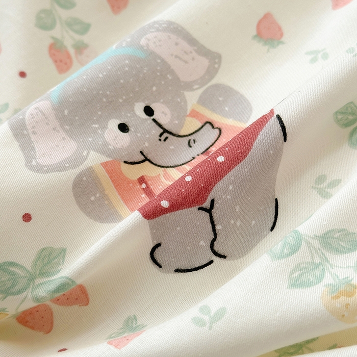 91家纺网 家纺一手货源 找家纺 拾物记 2025新款A类12868全棉纯棉单被套被套单件-提供买家秀和质检报告 弹唱小象