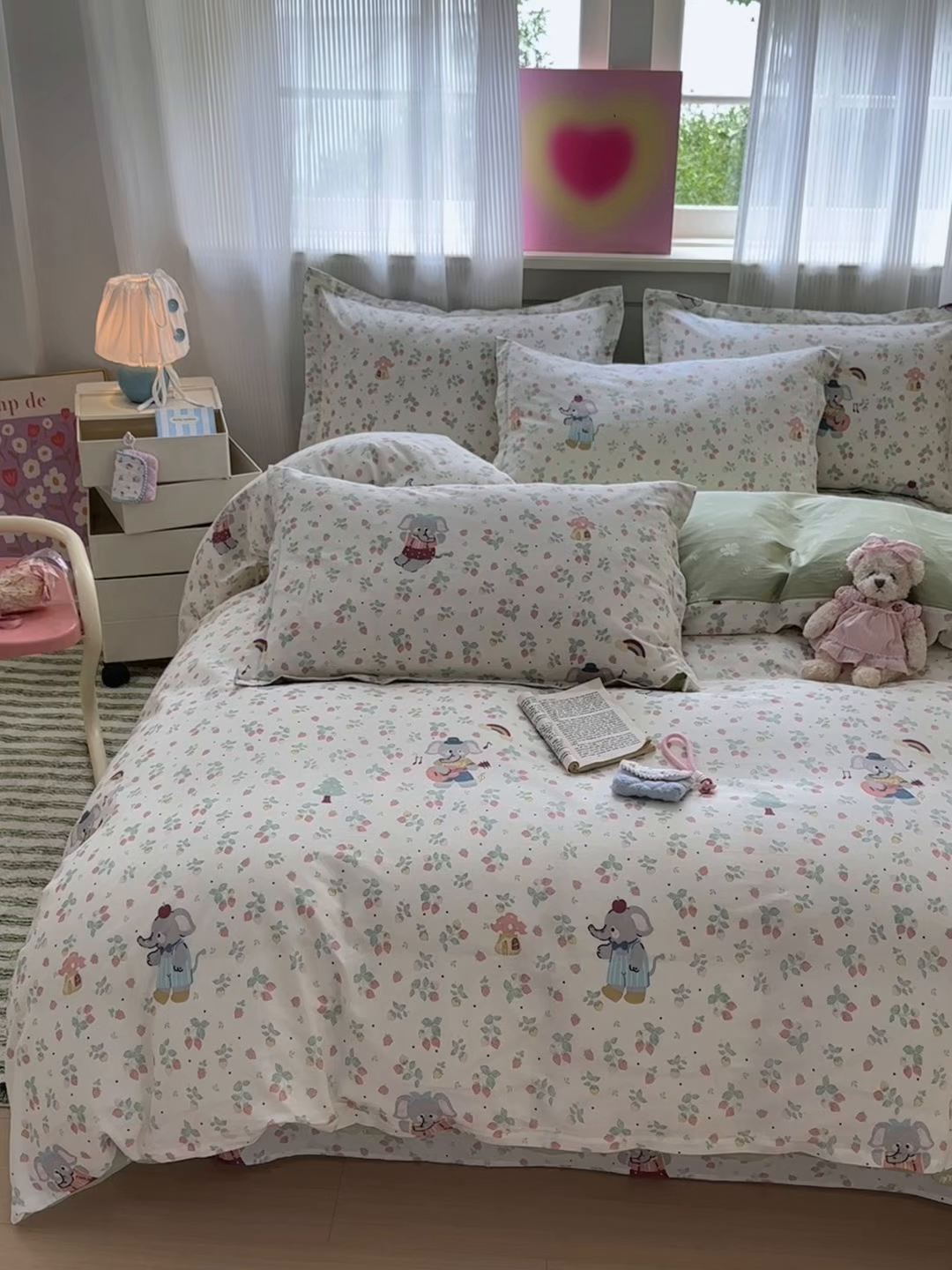 91家纺网 家纺一手货源 找家纺 拾物记 2025新款A类12868全棉纯棉单被套被套单件-提供买家秀和质检报告 弹唱小象