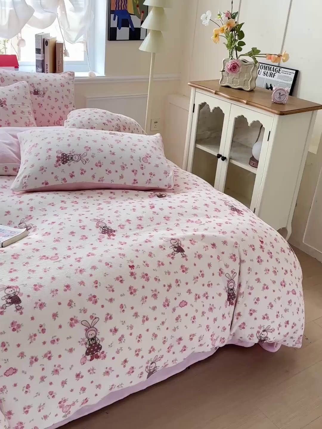 91家纺网 家纺一手货源 找家纺 （总）水木坊 2025新款A加厚牛奶绒印花四件套-含买家秀