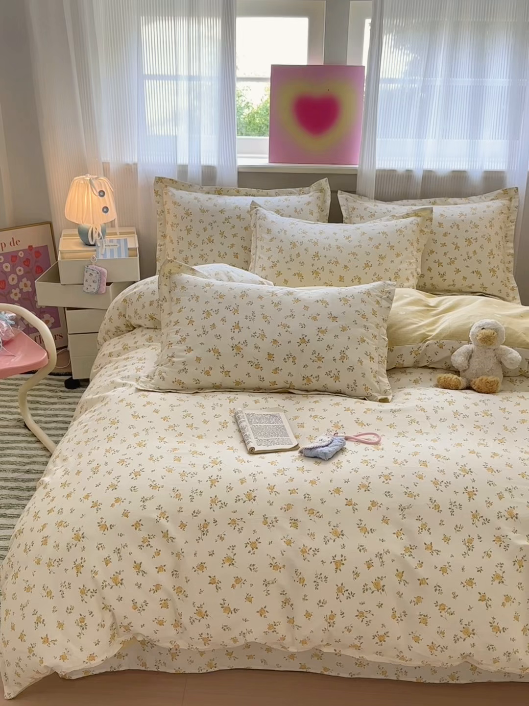 91家纺网 家纺一手货源 找家纺 拾物记 2025新款A类12868全棉纯棉单被套被套单件-提供买家秀和质检报告 故事小黄花