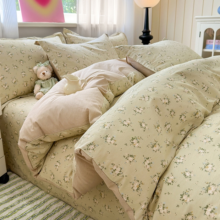 拾物记 2025新款A类12868全棉纯棉单被套被套单件-提供买家秀和质检报告 恋青柠