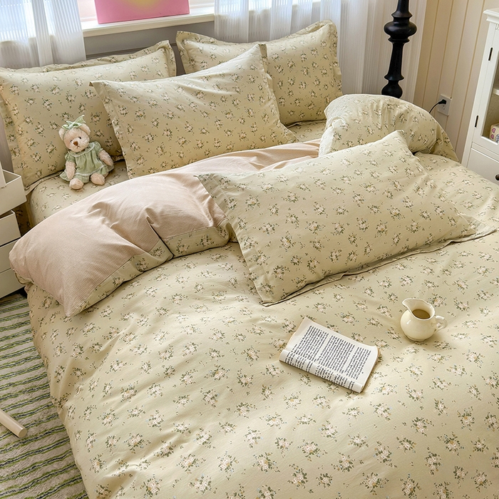 91家纺网 家纺一手货源 找家纺 拾物记 2025新款A类12868全棉纯棉单被套被套单件-提供买家秀和质检报告 恋青柠