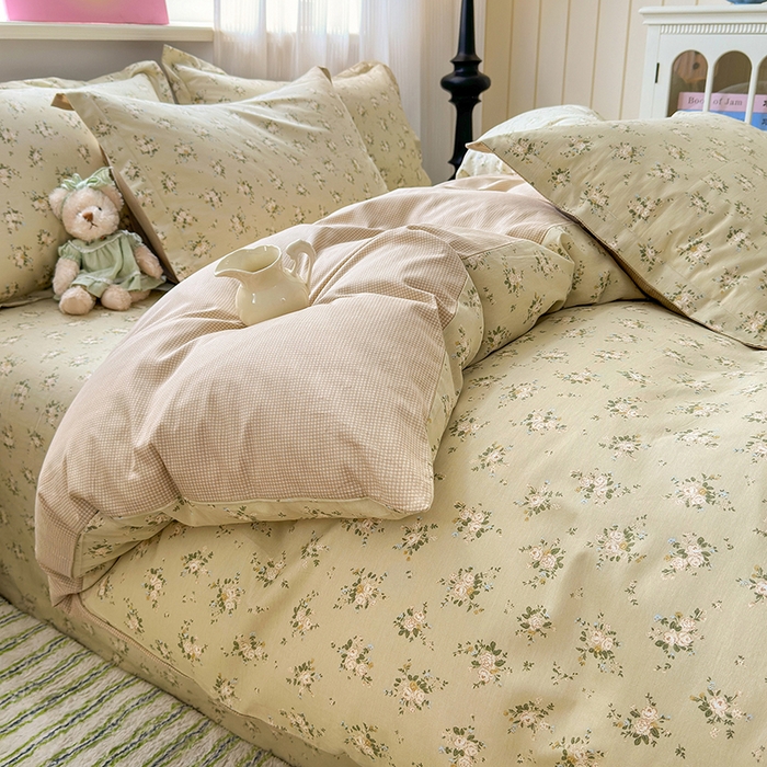 91家纺网 家纺一手货源 找家纺 拾物记 2025新款A类12868全棉纯棉单被套被套单件-提供买家秀和质检报告 恋青柠