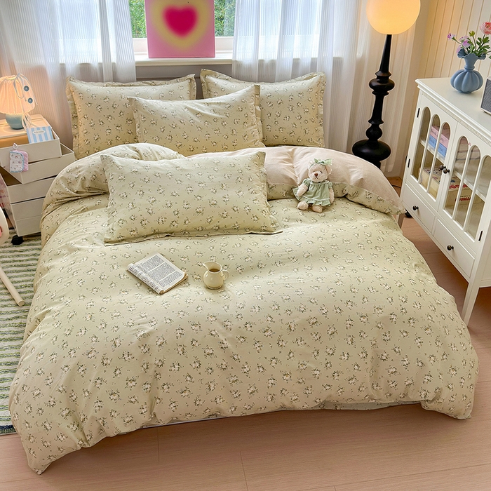 91家纺网 家纺一手货源 找家纺 拾物记 2025新款A类12868全棉纯棉单被套被套单件-提供买家秀和质检报告 恋青柠