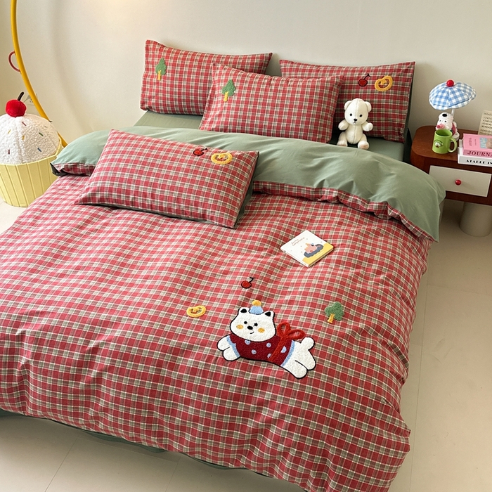 91家纺网 家纺一手货源 找家纺 （总）锦觅 2025秋冬A类数码印花全棉纯棉磨毛绣花保暖四件套