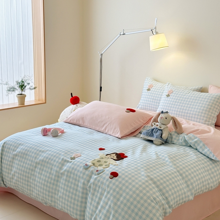 91家纺网 家纺一手货源 找家纺 （总）锦觅 2025秋冬A类数码印花全棉纯棉磨毛绣花保暖四件套