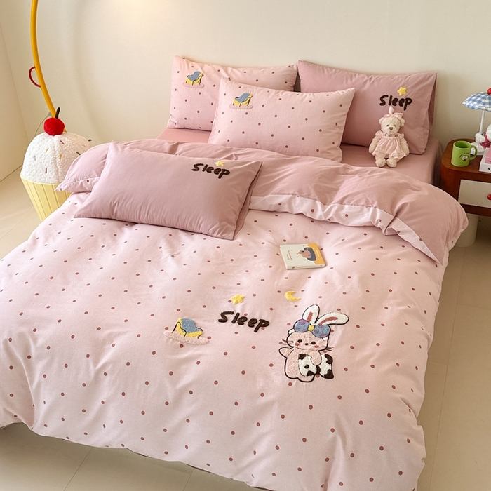 91家纺网 家纺一手货源 找家纺 （总）锦觅 2025秋冬A类数码印花全棉纯棉磨毛绣花保暖四件套