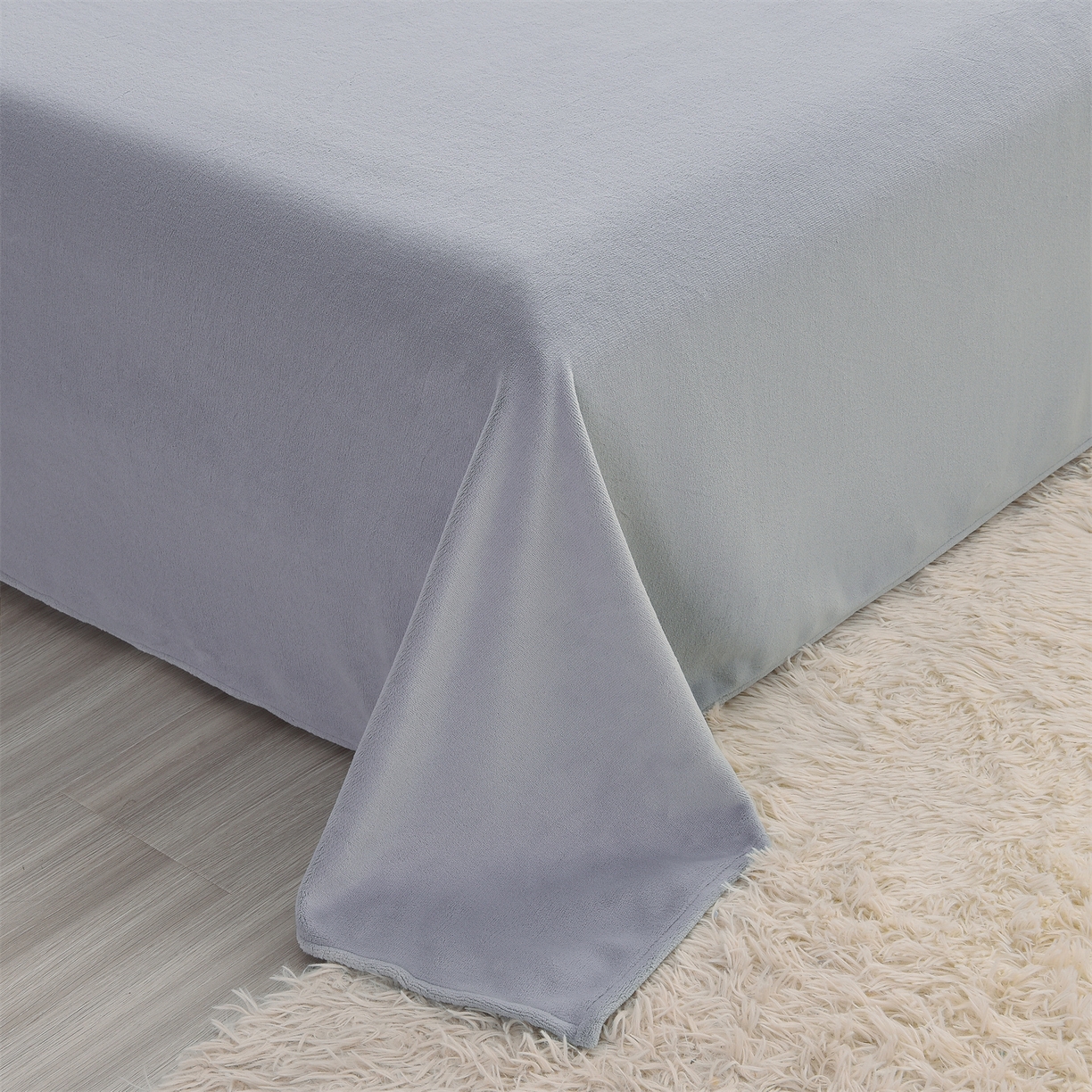 91家纺网 家纺一手货源 找家纺 笙意 新款牛奶绒刺绣四件套-繁花系列 繁花-海清