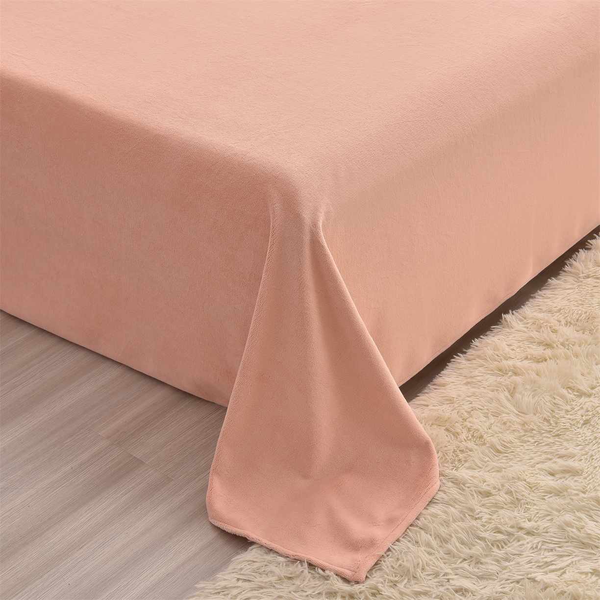 91家纺网 家纺一手货源 找家纺 笙意 新款牛奶绒刺绣四件套-繁花系列 繁花-可可粉