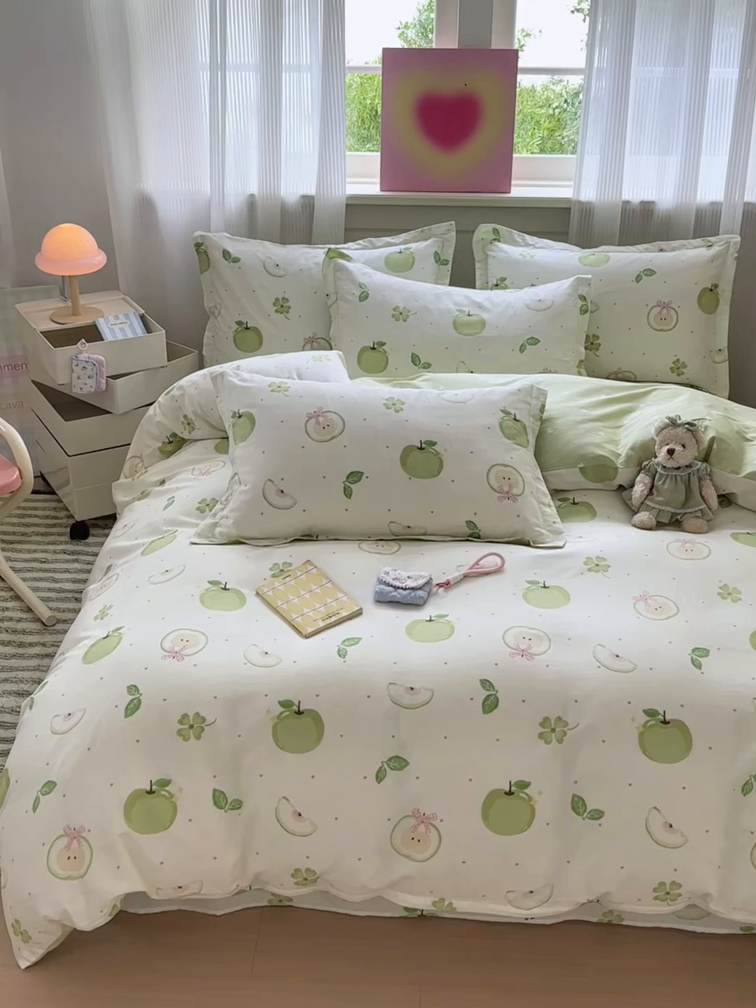91家纺网 家纺一手货源 找家纺 拾物记 2025新款A类12868全棉纯棉单被套被套单件-提供买家秀和质检报告 苹果派对