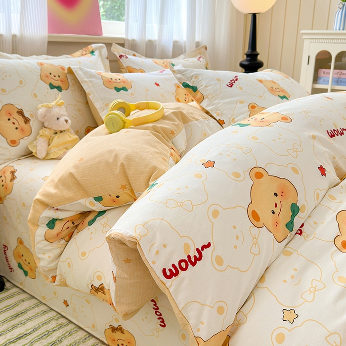 拾物记 2025新款A类12868全棉纯棉单被套被套单件-提供买家秀和质检报告 瑞迪熊