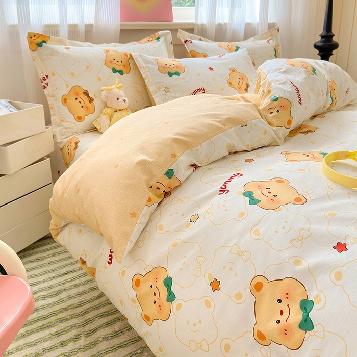 91家纺网 家纺一手货源 找家纺 拾物记 2025新款A类12868全棉纯棉单被套被套单件-提供买家秀和质检报告 瑞迪熊