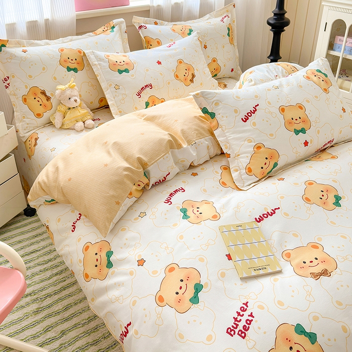 91家纺网 家纺一手货源 找家纺 拾物记 2025新款A类12868全棉纯棉单被套被套单件-提供买家秀和质检报告 瑞迪熊